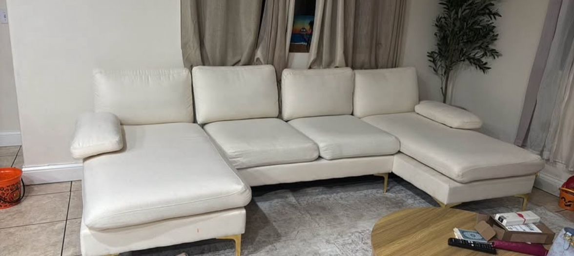 U Shape Sofa Couch 4 Seat