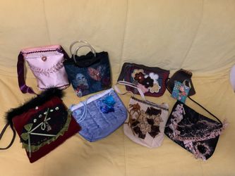10.00 Each - Custom Hand made kid’s handbags, beaded , embodied From Brazil 