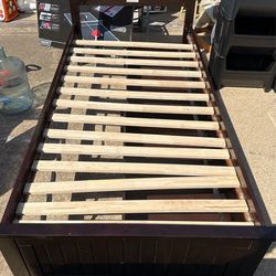 Twin XL Bed Frame With Storage Drawees