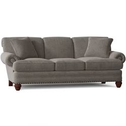 Like New Flex Steel Grey Upholstered Sofa $1,000