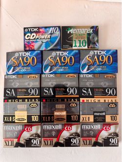 Lot of 14 new, unopened Type II cassettes