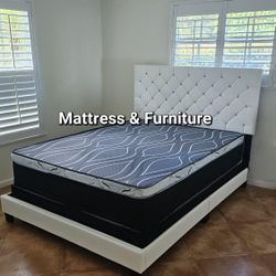 NEW QUEEN PILLOW TOP MATTRESS AND BOX SPRING 