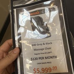 Cozzia CZ-640 Zen SE Massage Chair – Grey & Black