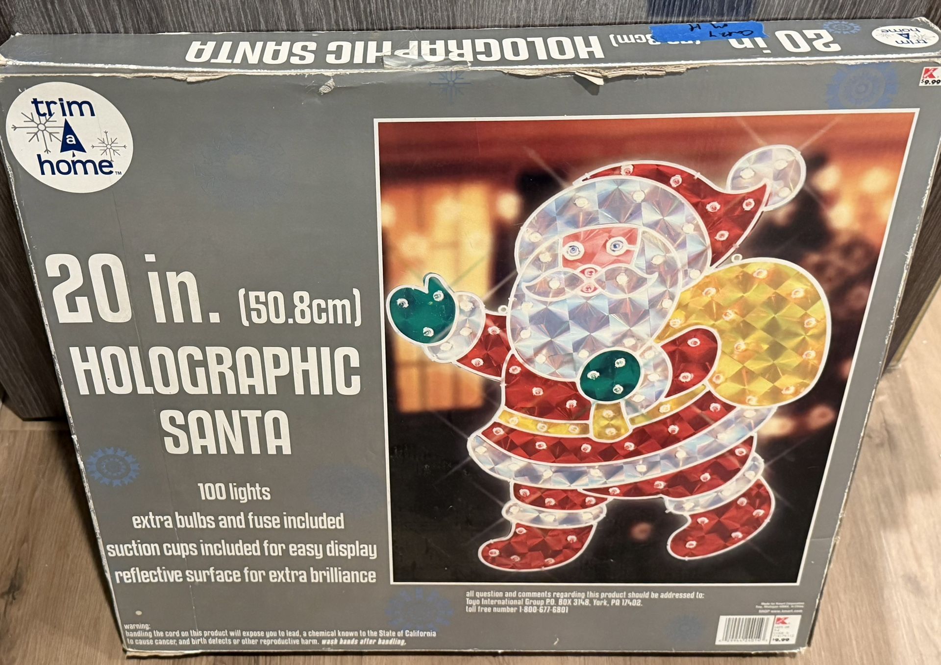 20” Holographic Santa 100 Lights