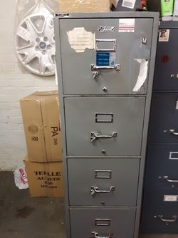 Schwab fireproof filing cabinet