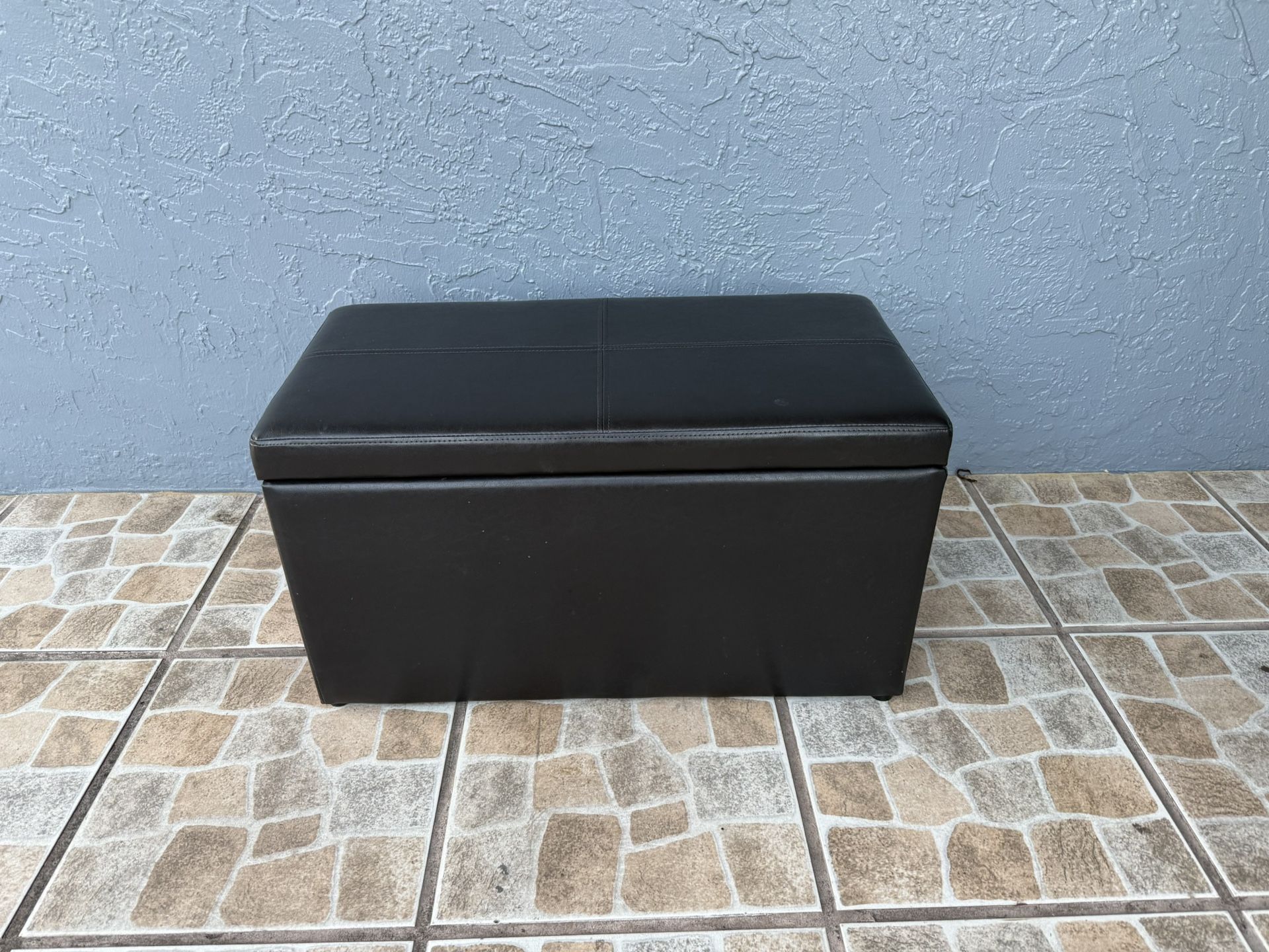 Brown ottoman storage 