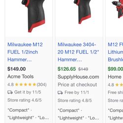 Milwaukee M12 FUEL 12-Volt Lithium-Ion Brushless Cordless Hammer Drill