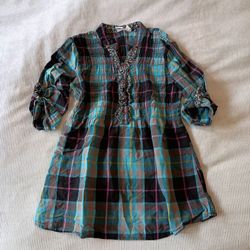 Girls Sz:10/12 Cotton Tunic Dress Love Mkn