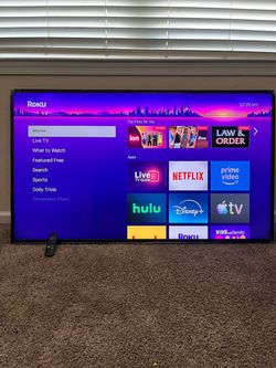 SAMSUNG SMART TV WITH ROKU ADAPTER