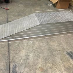 Heavy-Duty Wheel Riser Ramps (Set Of 2) - 15,000lb Capacity, Aluminum, Model H-4192