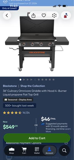Blackstone gas griddle