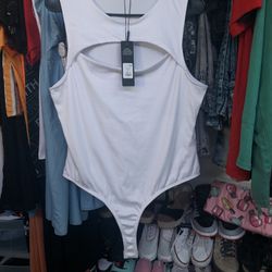 Fashion Nova White Bodysuit 1 X