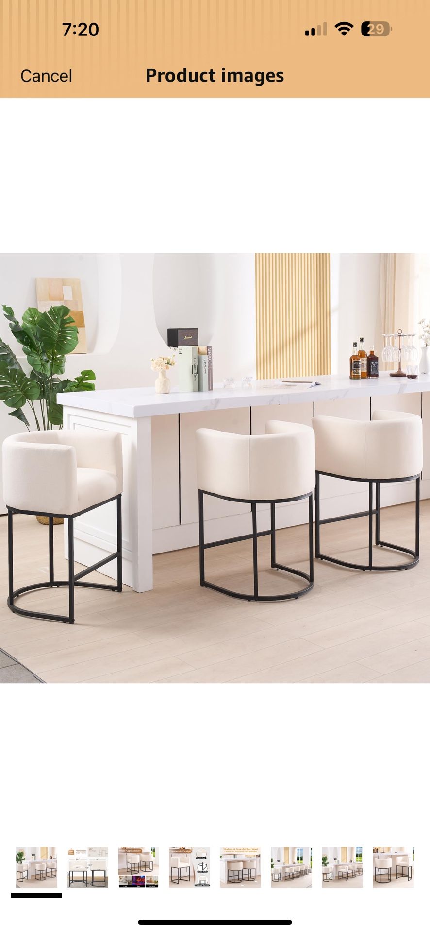 ClinQ 26" H Counter Height Bar Stools