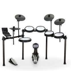 Simmons Titan 50 B-EX Expanded Electronic Drum Kit With Mesh Pads + Simmons DA2110 10” Advanced Drum Amp – Guitar Center Exclusive with speaker cable