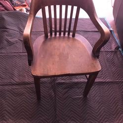 Antique Oak Office Chair
