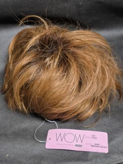 New WOW by LuxHair Pixie Hair Topper Synthetic 4/30R Medium Auburn Wiglet
