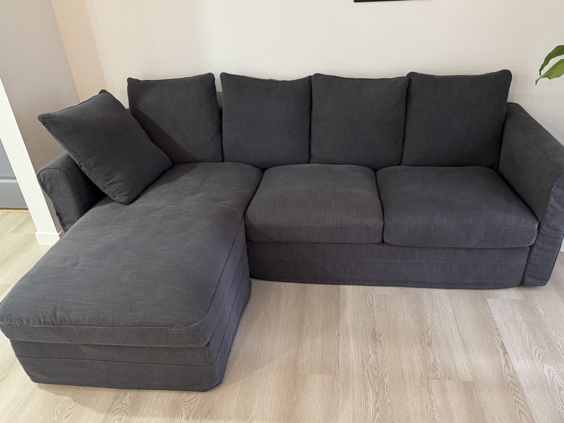 Grey Couch/Sofa 88” x 65”