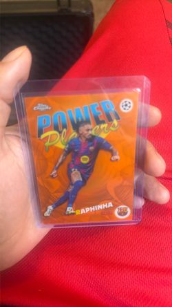 Topps chrome raphinha power players orange 2/25