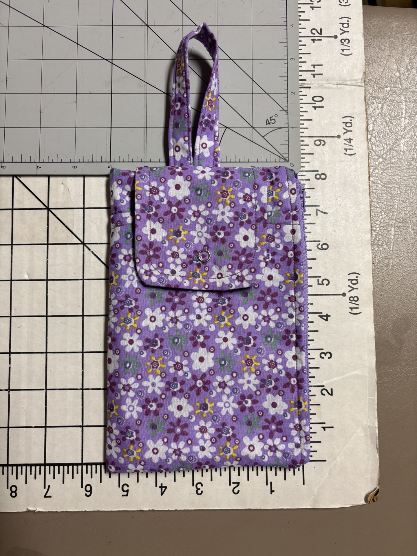 Wristlet Bag For Cellphone With Card Slots - 5” X 8 1/2”