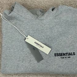 grey essentials hoodie