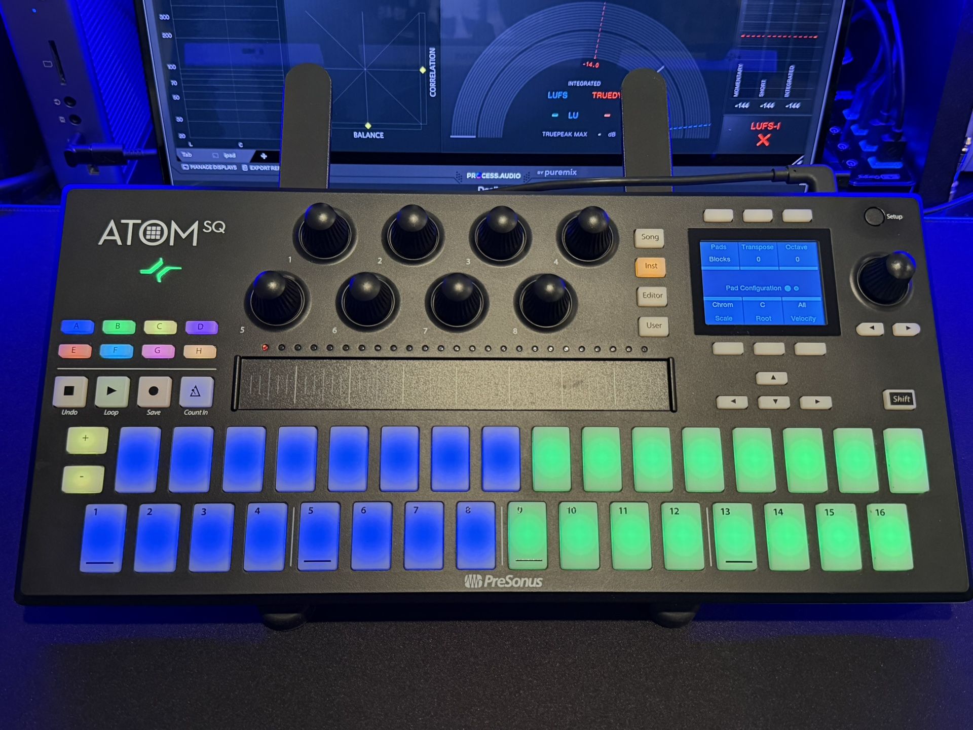 PreSonus ATOM SQ Hybrid MID Keyboard/Pad Performance and Production Controller