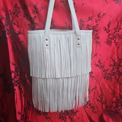 BABY PINK FRINGE PURSE