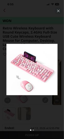Wireless keyboard with mouse