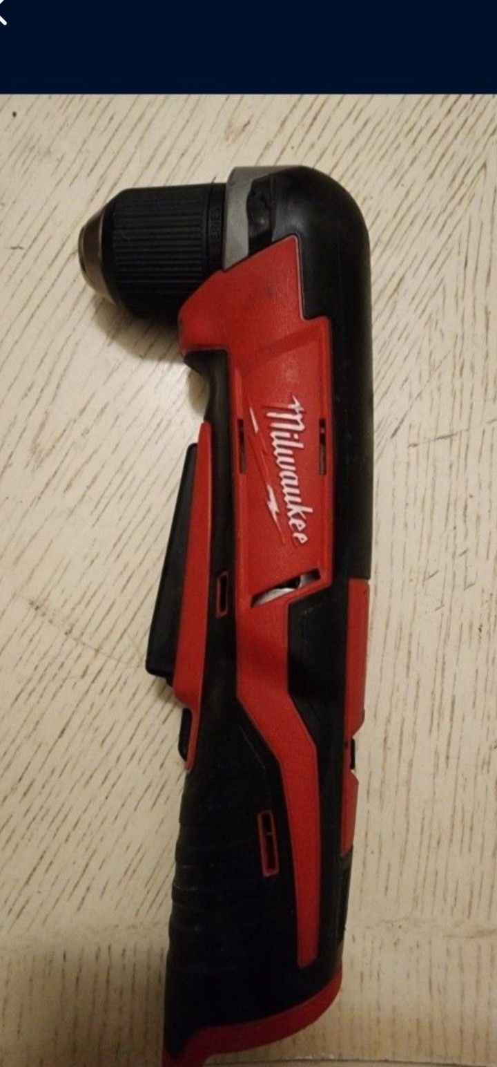 Milwaukee M12 12V Lithium-Ion Cordless 3/8 in. Right Angle Drill Tool Only