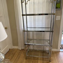 Maison Jansen Two-Tone Greek Key Etagere Mid-Century MCM