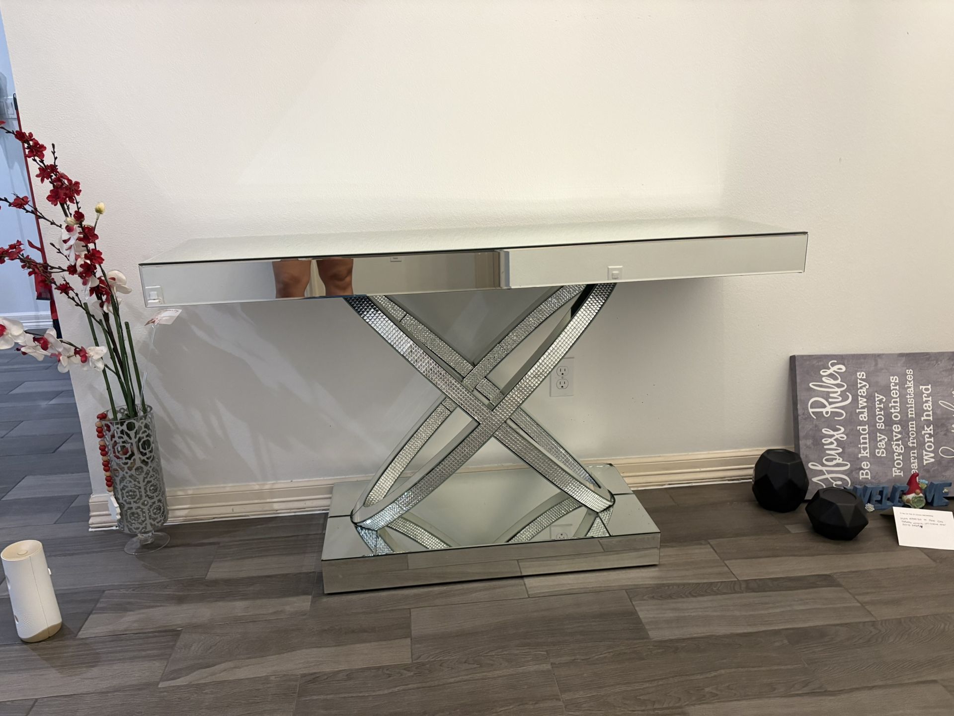 Glass Console Table