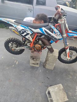 KTM Dirt Bike with Custom Graphics