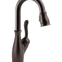 Brand New In The Box- Delta Faucet Leland Touch Bar Faucet with Touchless Technology, Bar Faucet with Pull Down Sprayer, Oil Rubbed Bronze Bar Sink Fa
