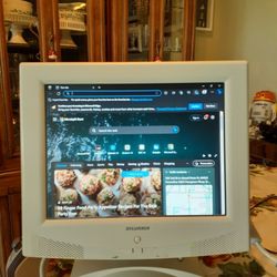 Sylvania Computer Monitor LCD with power cable and VGA