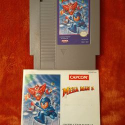Nintendo NES Games- Mega Man 5 (with Manual)