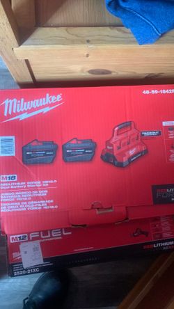 Milwaukee batteries & charger