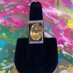  Gold Citrine Ring