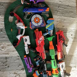 Lot of 25 Nerf & Nerf Rival Guns Accessories 