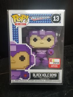 E3 2018 Megaman Black Hole Bomb 8-Bit Funk Pop Limited Edition