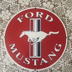 Ford Mustang Metal Sign