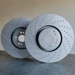 2015 - 2016 BMW 435i xDrive Gran Coupe Brake Disc Rotor Pair Drilled & Slotted Set