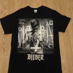 Justin Bieber T Shirt Adult Medium Black Purpose Tour vintage Band Rap Tee