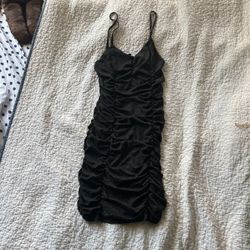 Black & Gold Mini Dress, Blāshe, Small/Medium