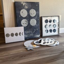 Moon And Planet Wall Decor