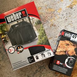 NEW WEBER Bluetooth iGrill Thermometer & Grill Cover