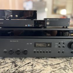 Vintage Sony Stereo Receiver with Accessories
