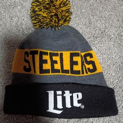 Pittsburgh Steelers Miller lite winter hat