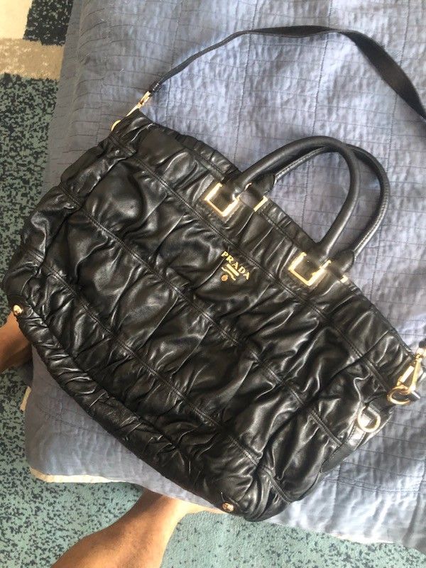 Black Prada Tote Bag