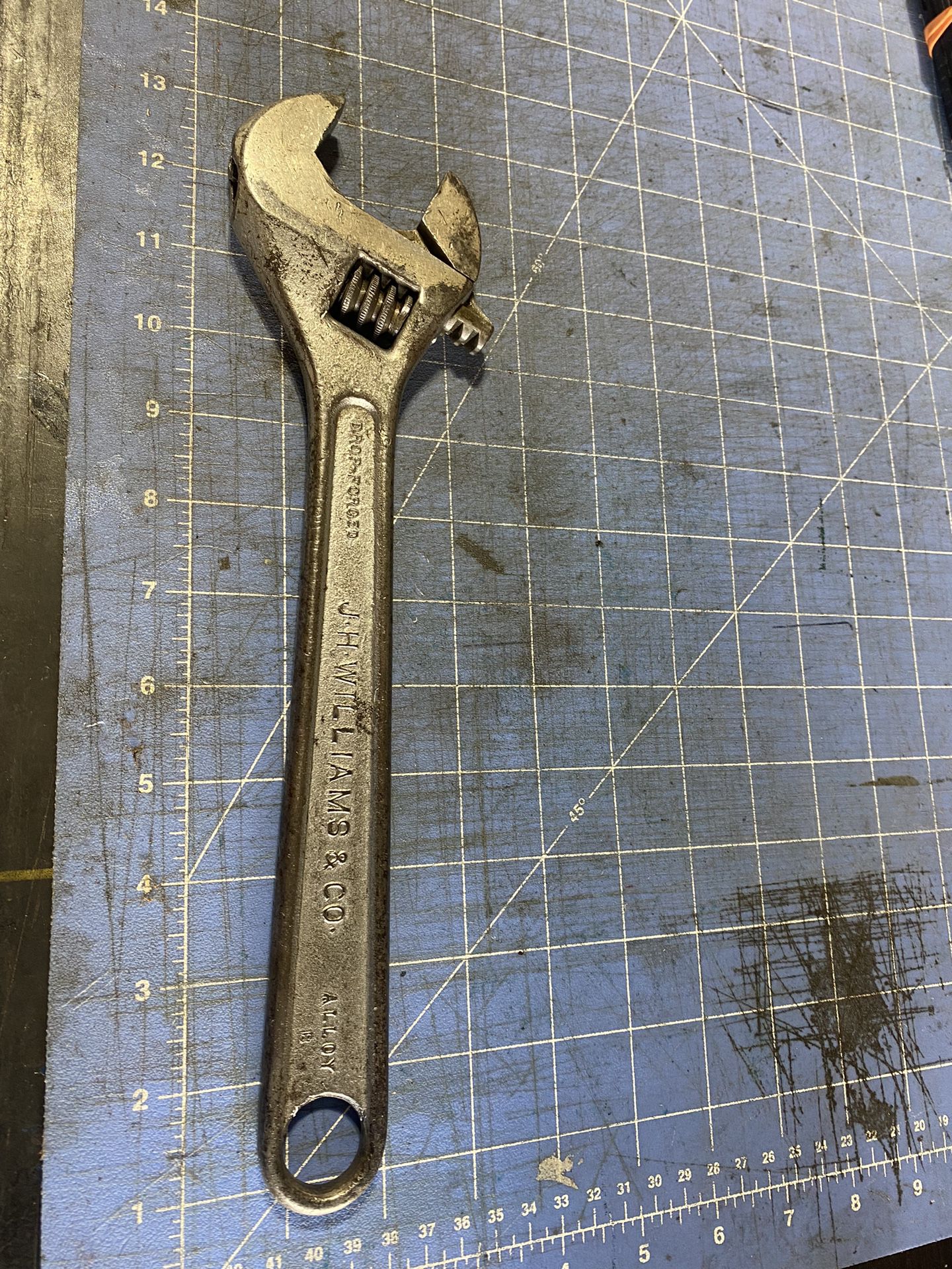 JH Williams 12” Adjustable Wrench