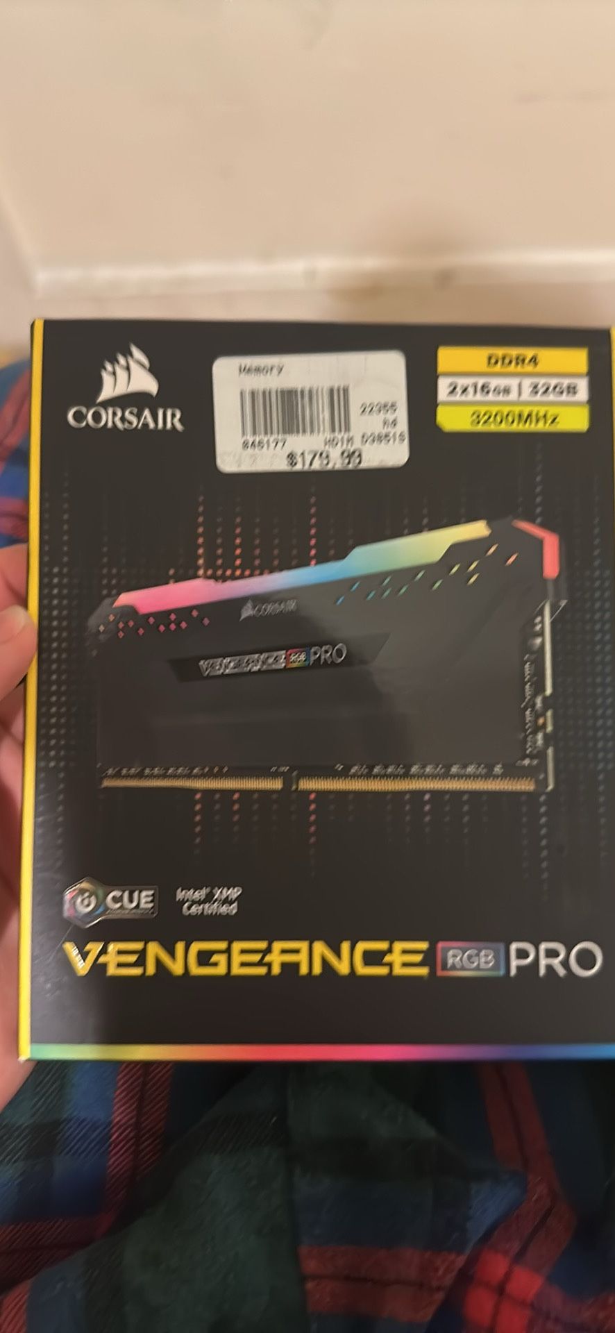 Corsair Vengeance RGB Pro 32GB DDR4 3200MHz RAM (2x16GB) – Like New
