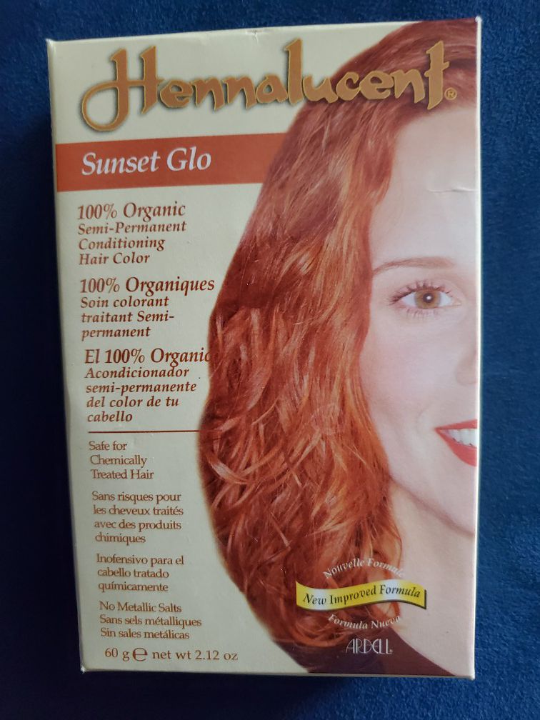 Hennalucent Sunset Glo 100% Organic Hair Color